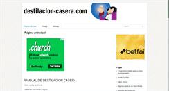 Desktop Screenshot of destilacion-casera.com